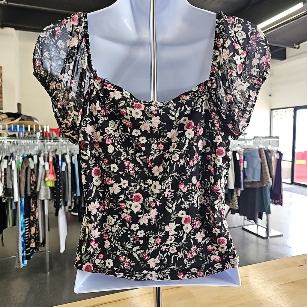 Fame Size L Black Blouse