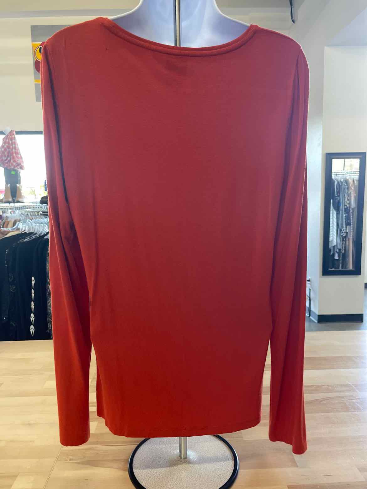 Anne Klein Size M Orange Long Sleeve