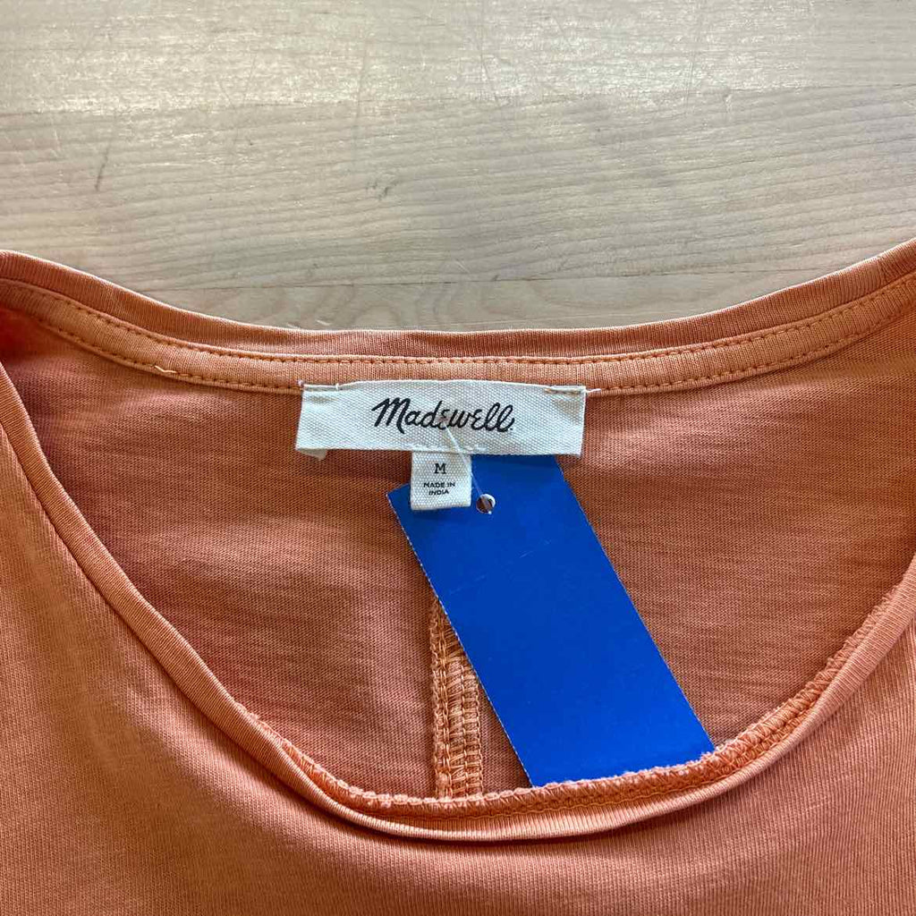 Madewell Size M Orange Preloved Shirt