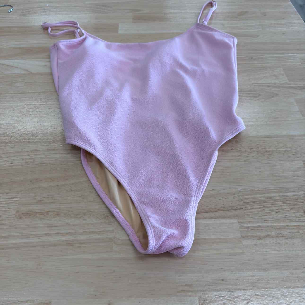 Cotton on Women's Thin-Strap Scoop-Back Cheeky One-Piece Swimsuit - Pirouette Cr