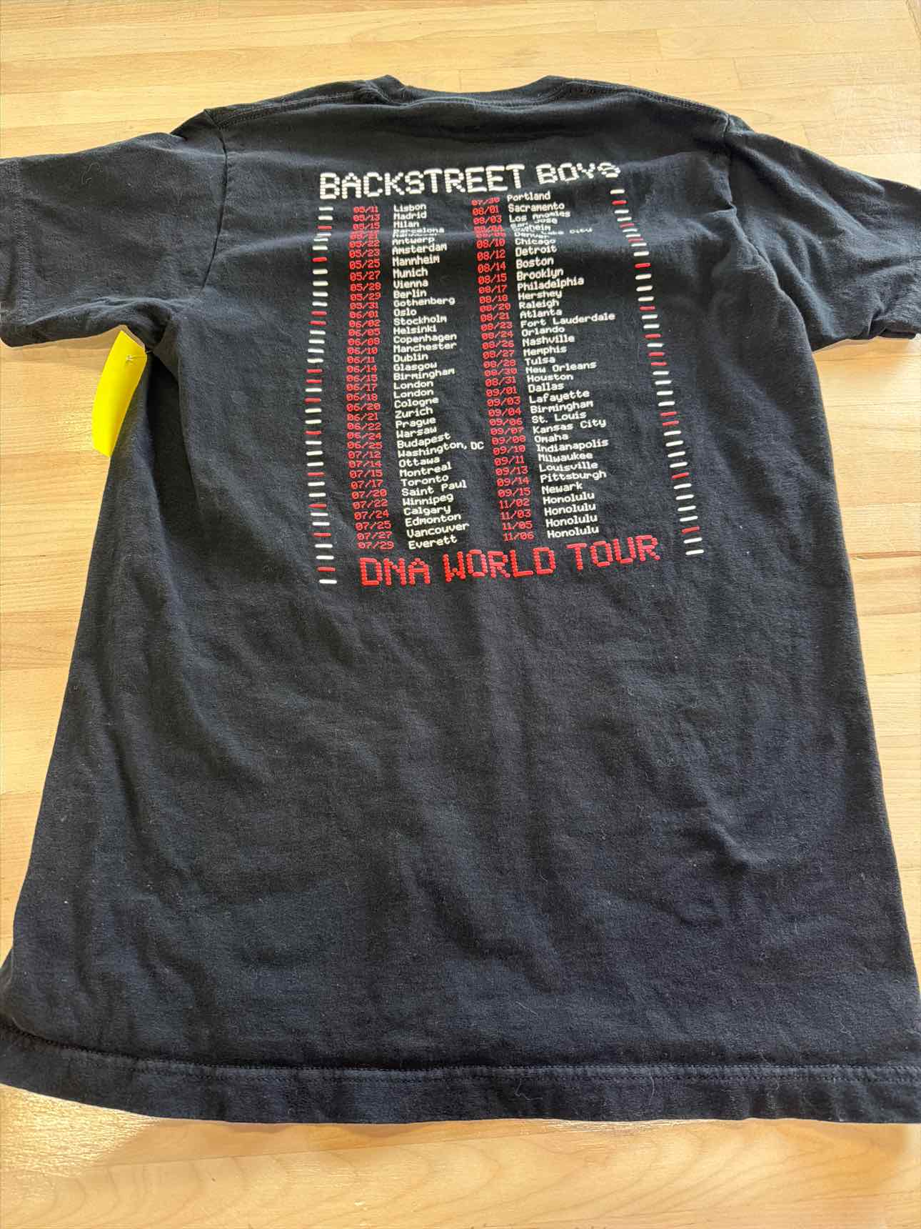 Back street Boys Size M Black T-shirt
