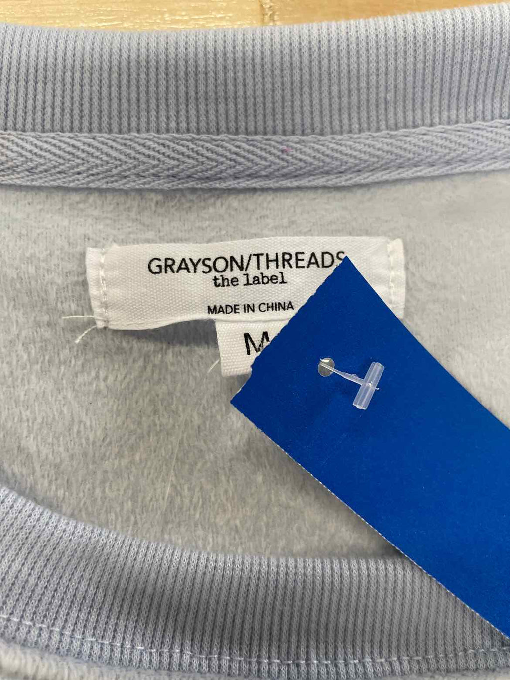 Grayson/threads Size M Blue Studs Sweatshirt