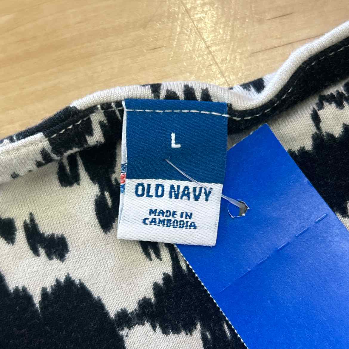 Old Navy Size L Black White Preloved Dress