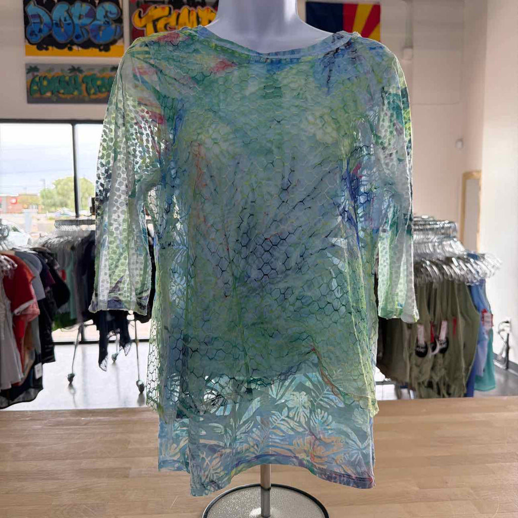 impulse california Size S Blue Preloved Blouse LS