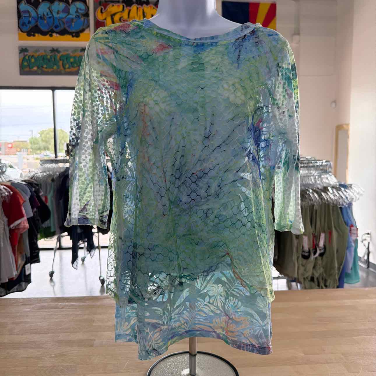 impulse california Size S Blue Preloved Blouse LS