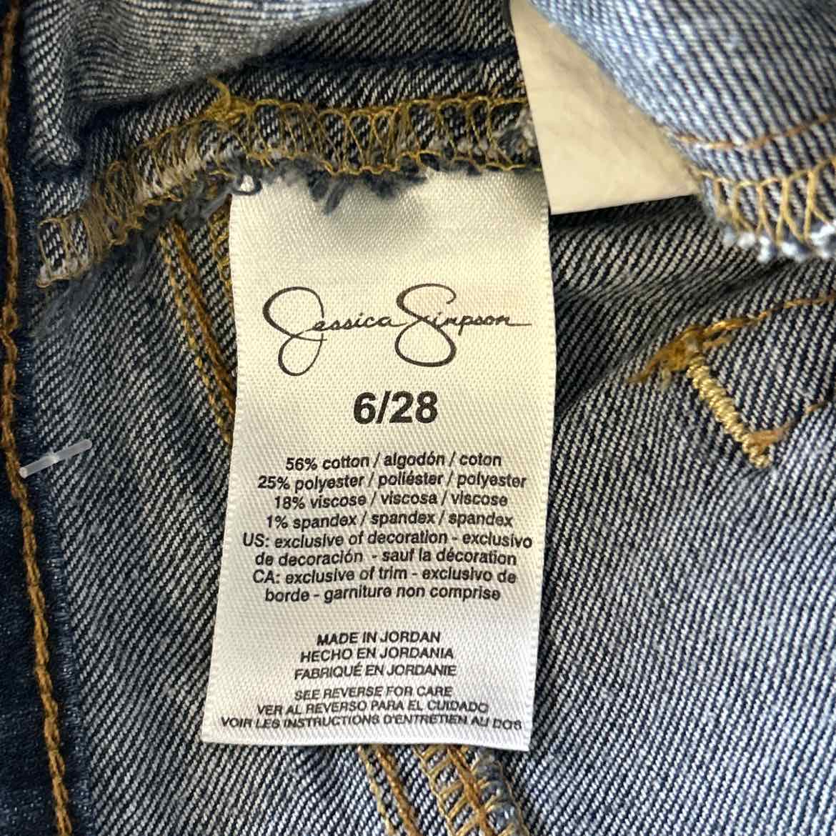 Jessica Simpson Size 6 Dark BLue Denim Preloved Jeans