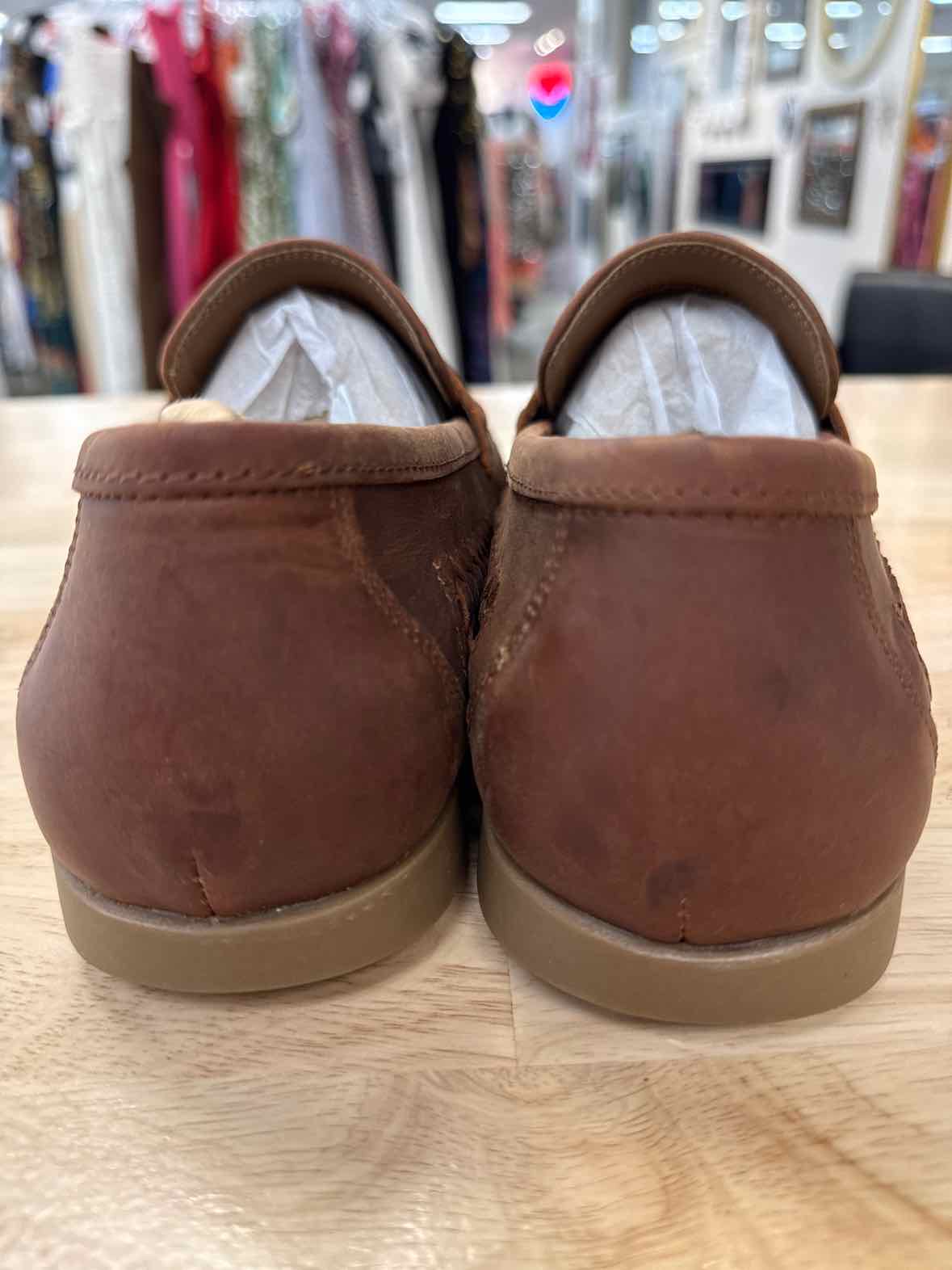 Rodd & Gunn Size 40 Gisborne Huarache Slip on - Coffee