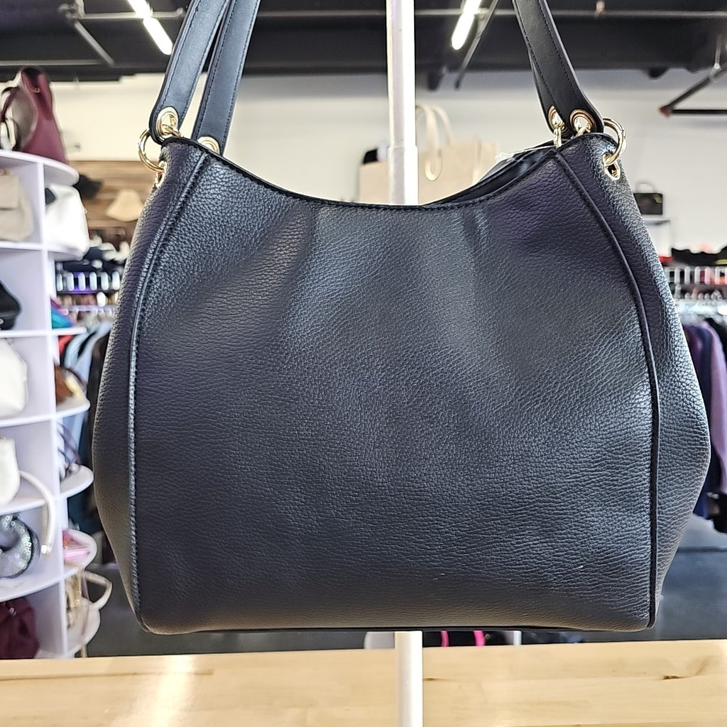 Nine West Meara Large Carryall Bag - Dark Black