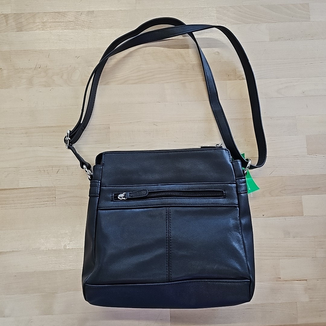 Giani Bernini Nappa Leather Front Zip Crossbody