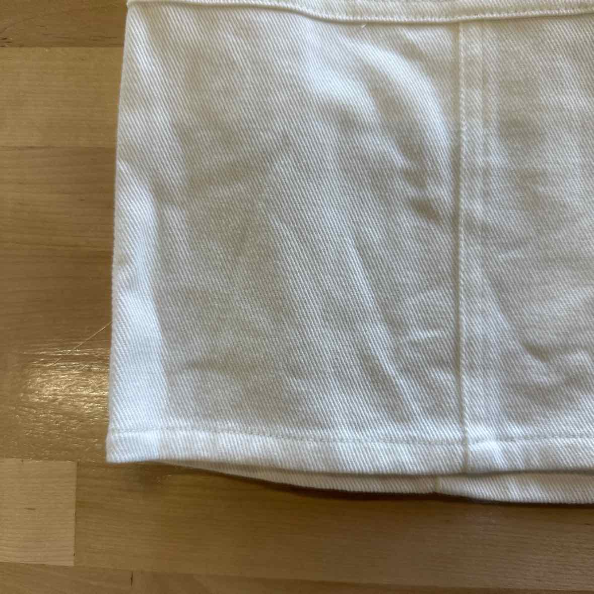 Hurley Size 29  (7) Tracy Button-Front Mini Skirt - White