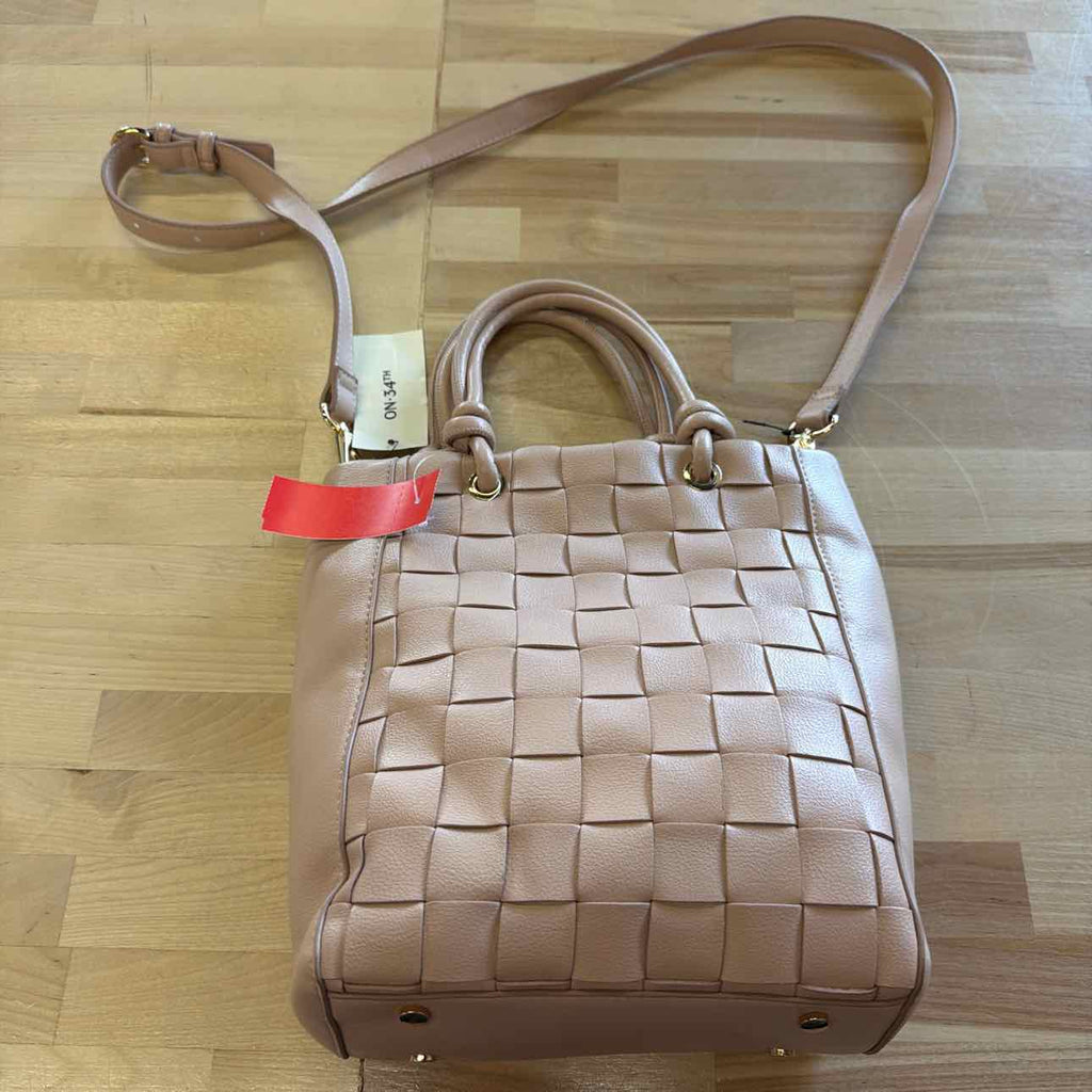 On 34th Lilianna Woven Bucket Bag- Chai