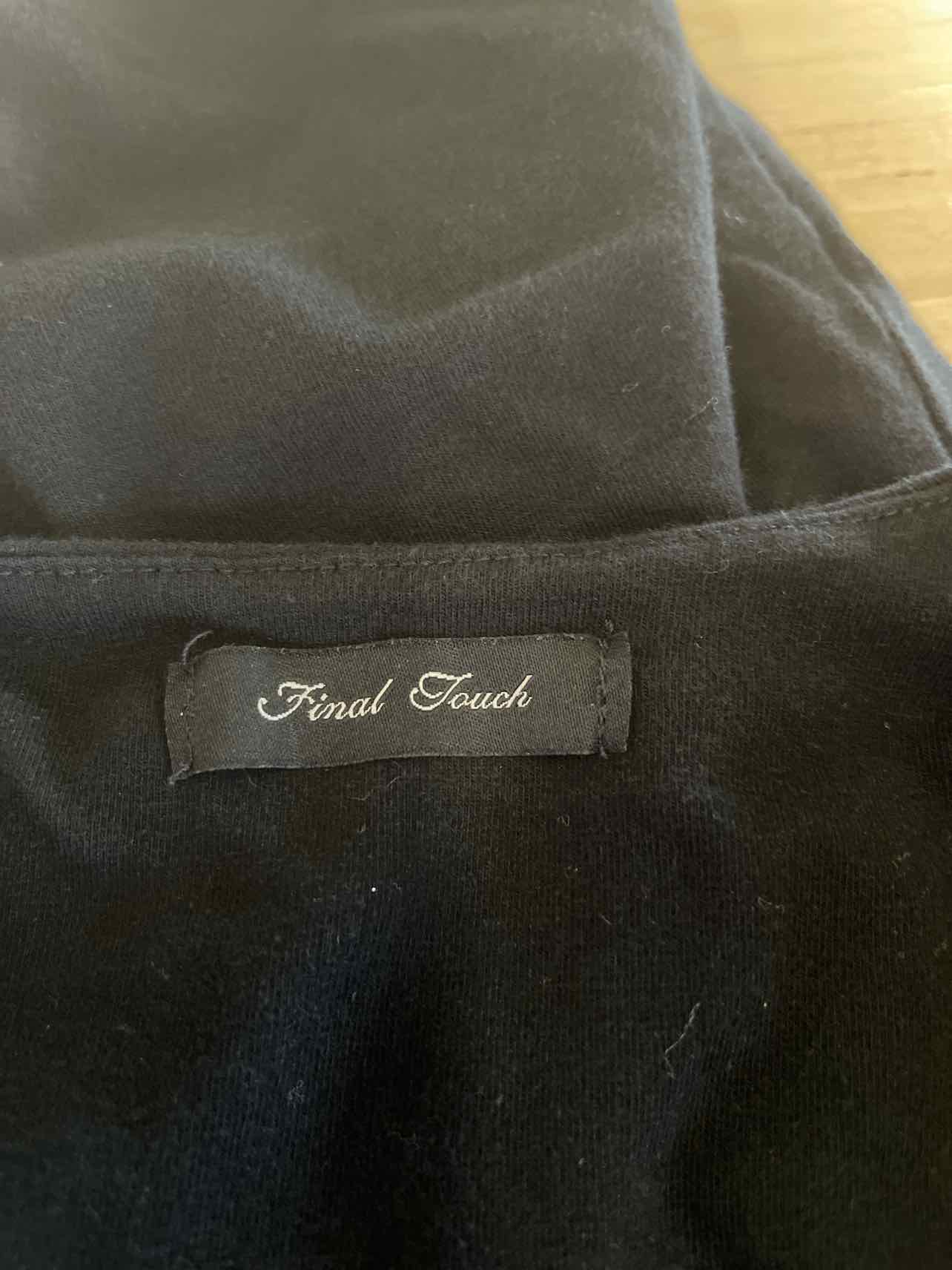 Final Touch Size S Black Preloved Sleeveless