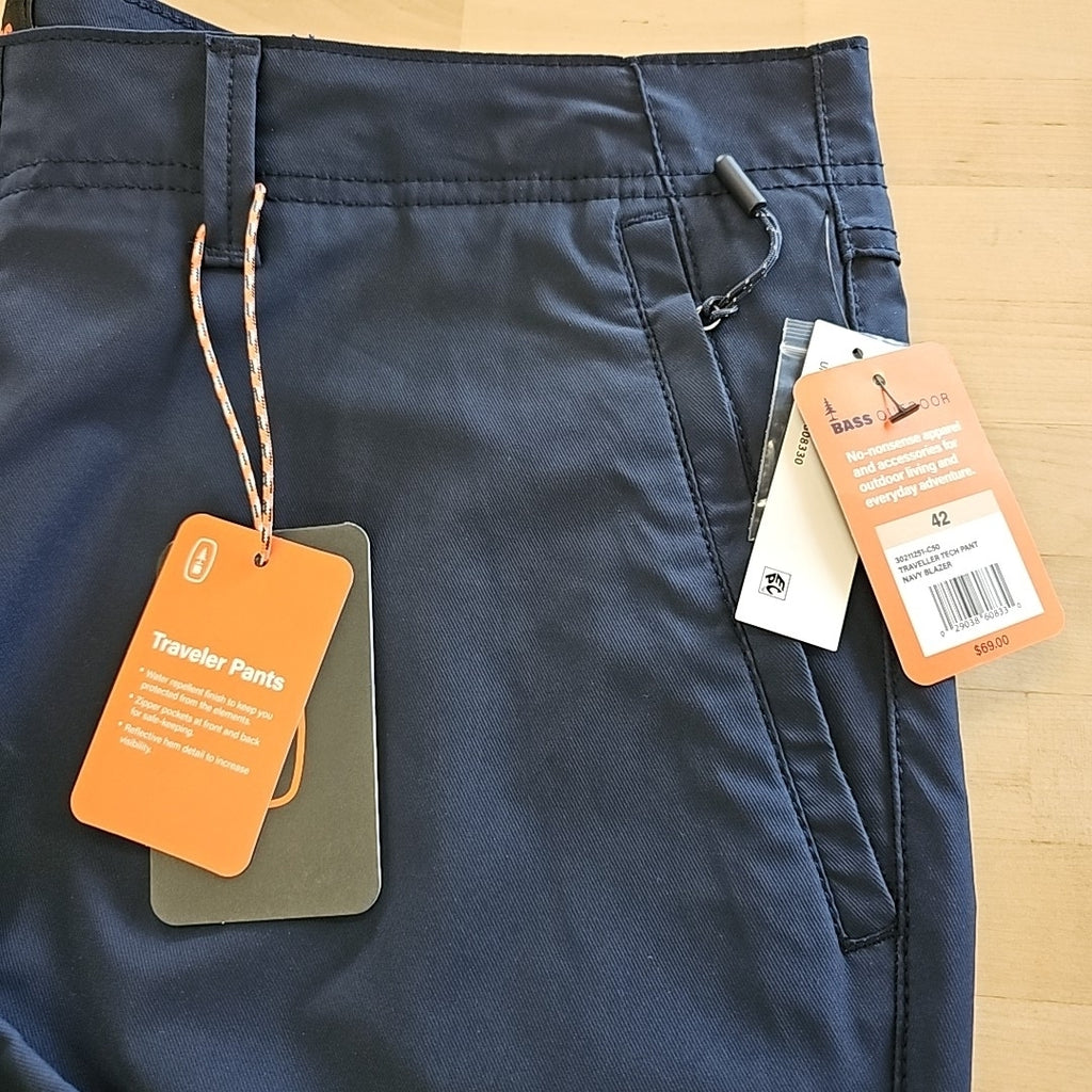Bass Outdoor Men's Slim-Straight Fit Traveler Pants