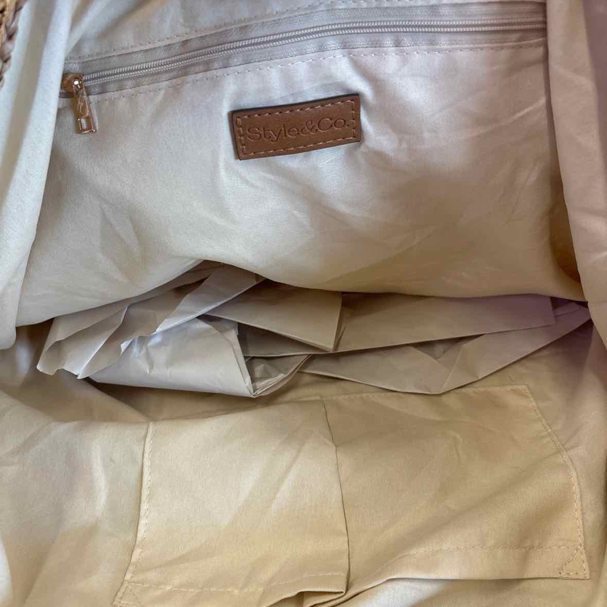 Style Co Extra-Large Shell Straw Tote Seashells