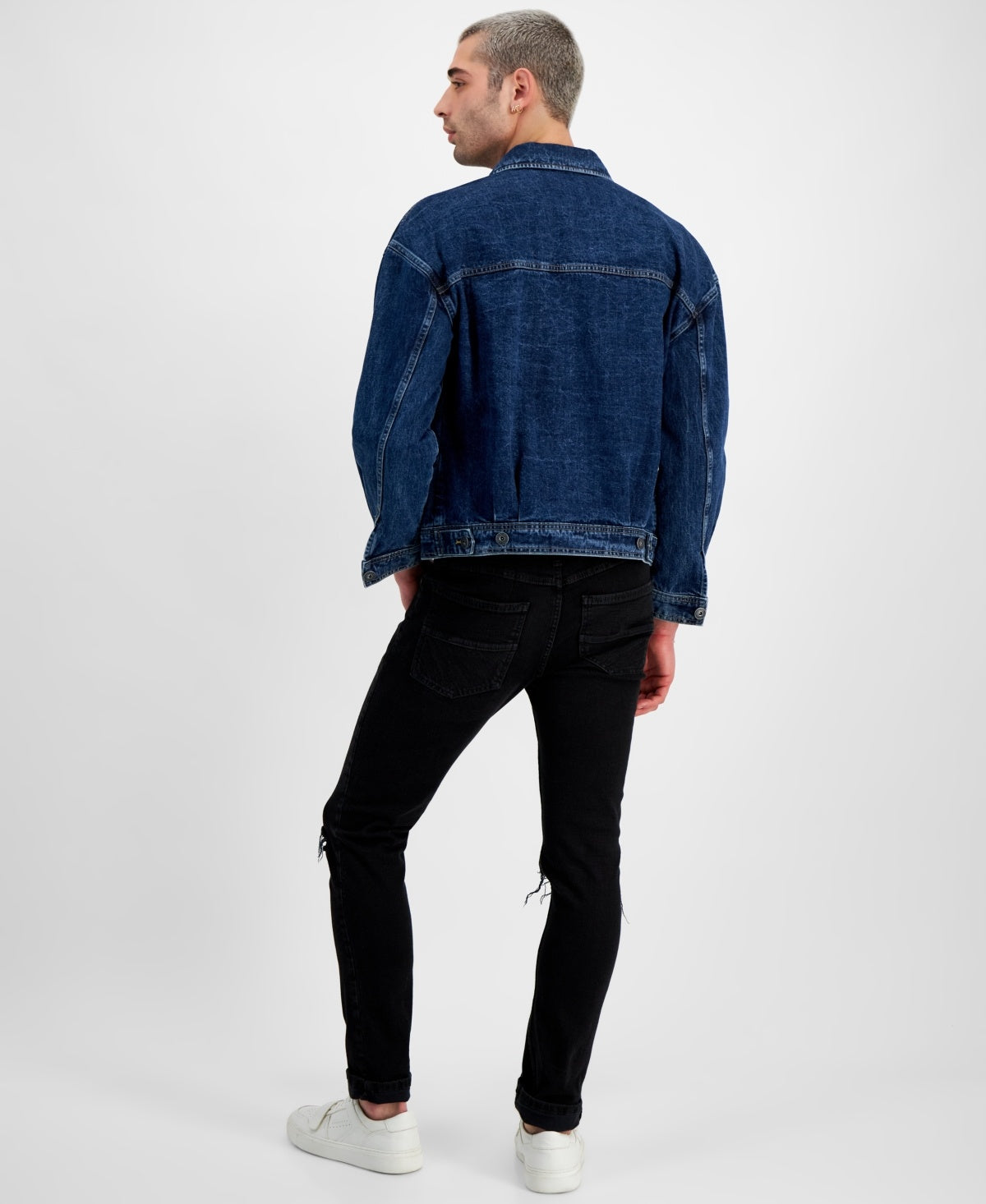 Male INC Men's Size XL Blue denim Jacket NWT