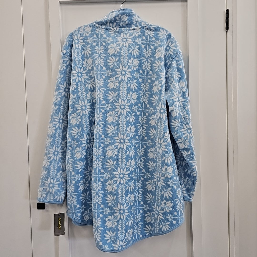 Style & Co. Size 1X Blue Sweater