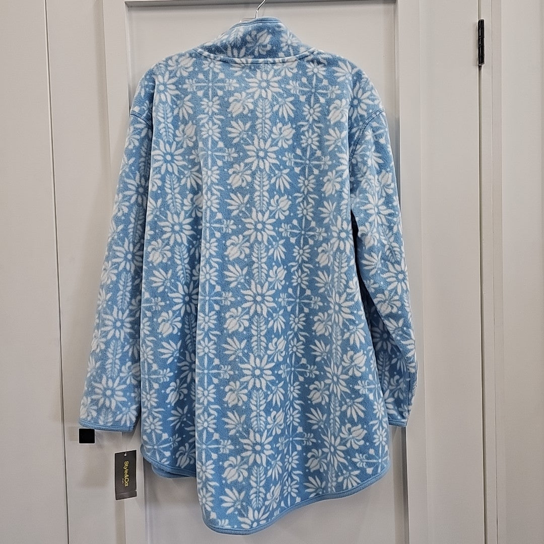 Style & Co. Size 1X Blue New Sweater