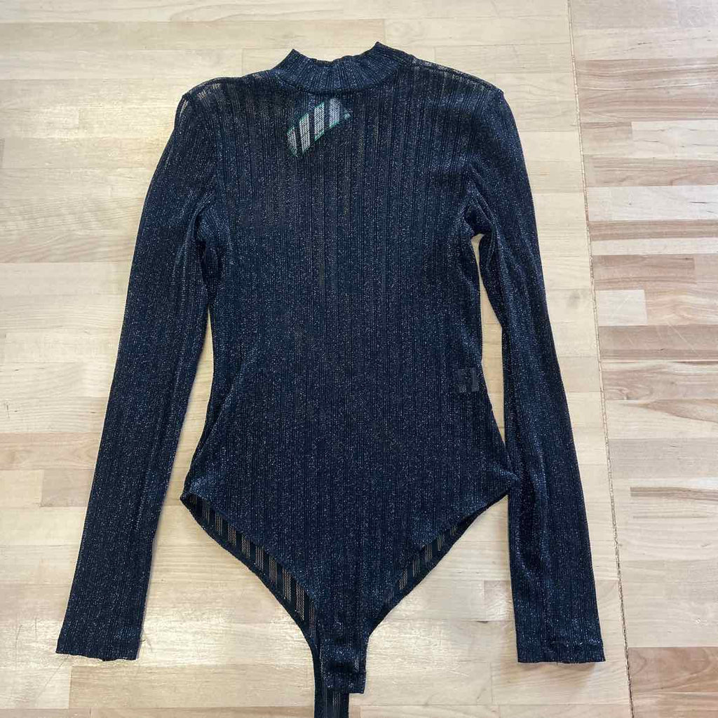 Iris Size M Black Nylon Preloved Bodysuit