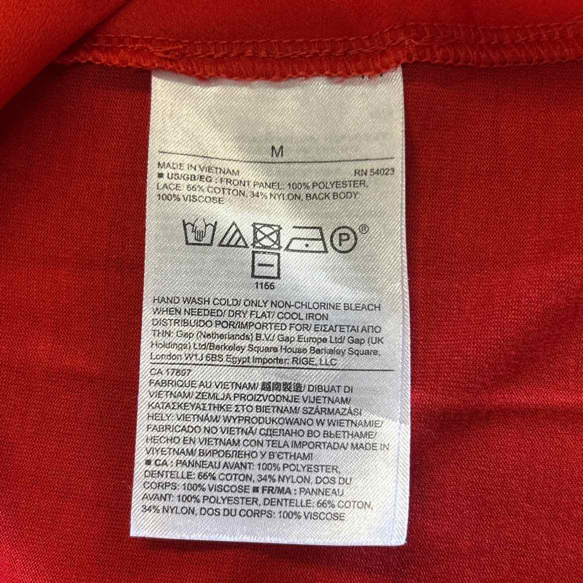 Banana Republic Size M Red Preloved Sleeveless