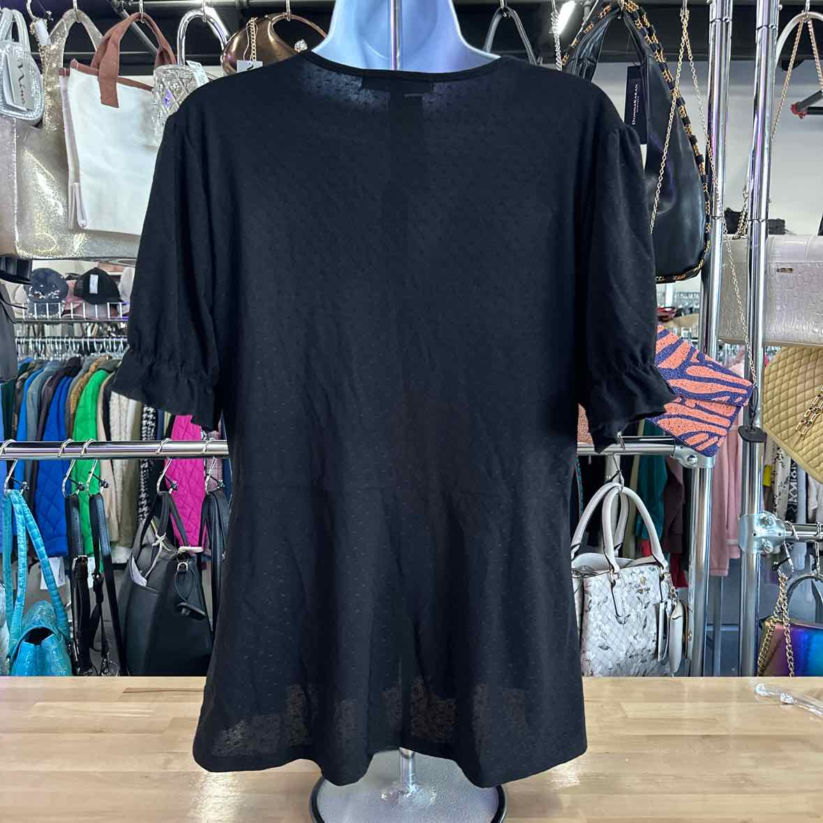 Atelier Size L Black Blouse
