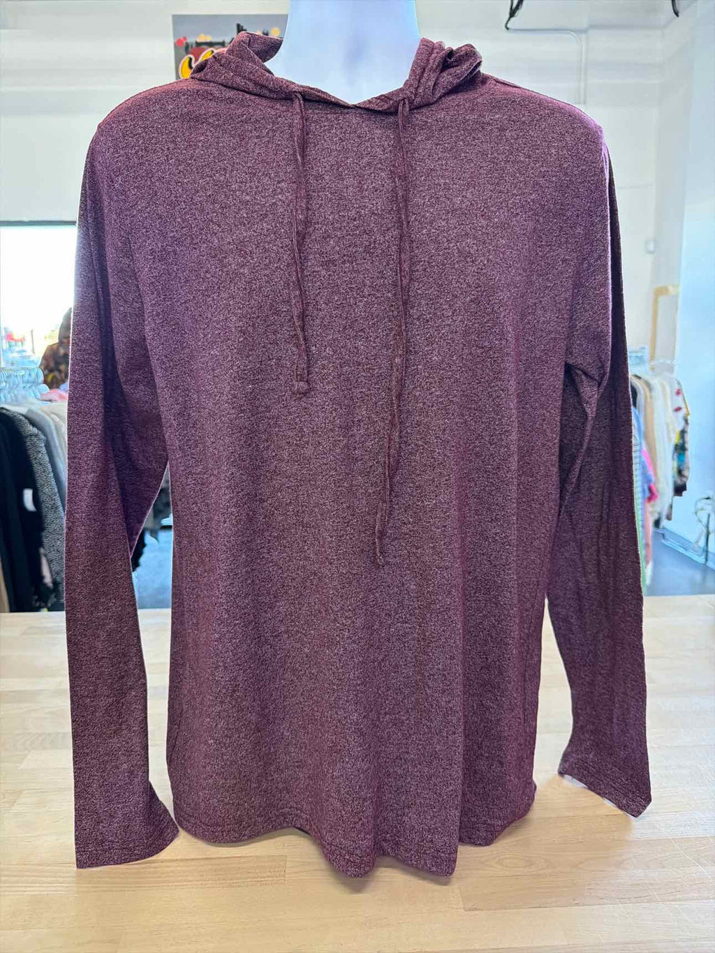 Hudson & Barrow Size L Maroon MENS Long Sleeve Shirt