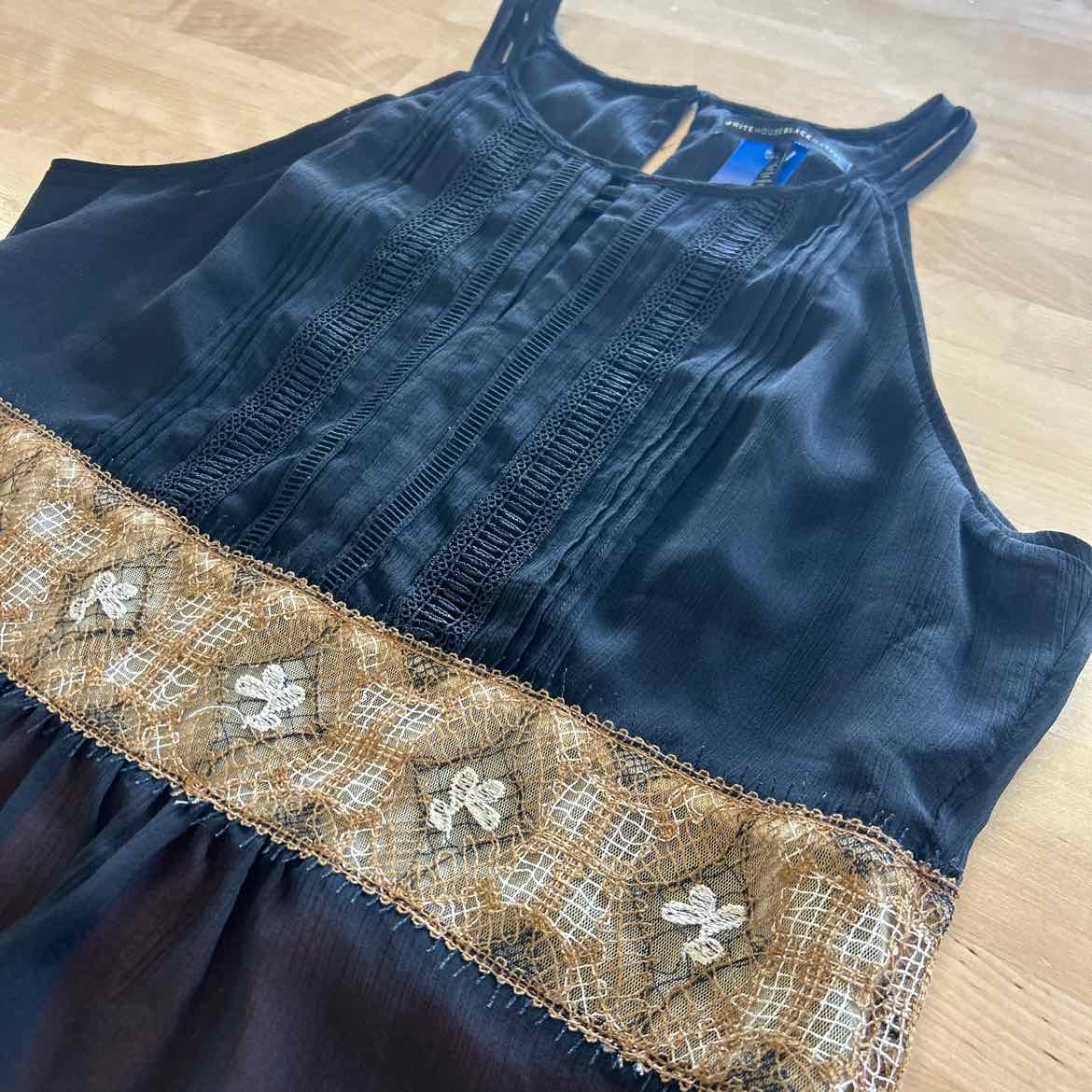 White House Black Market Size L Black Sleeveless