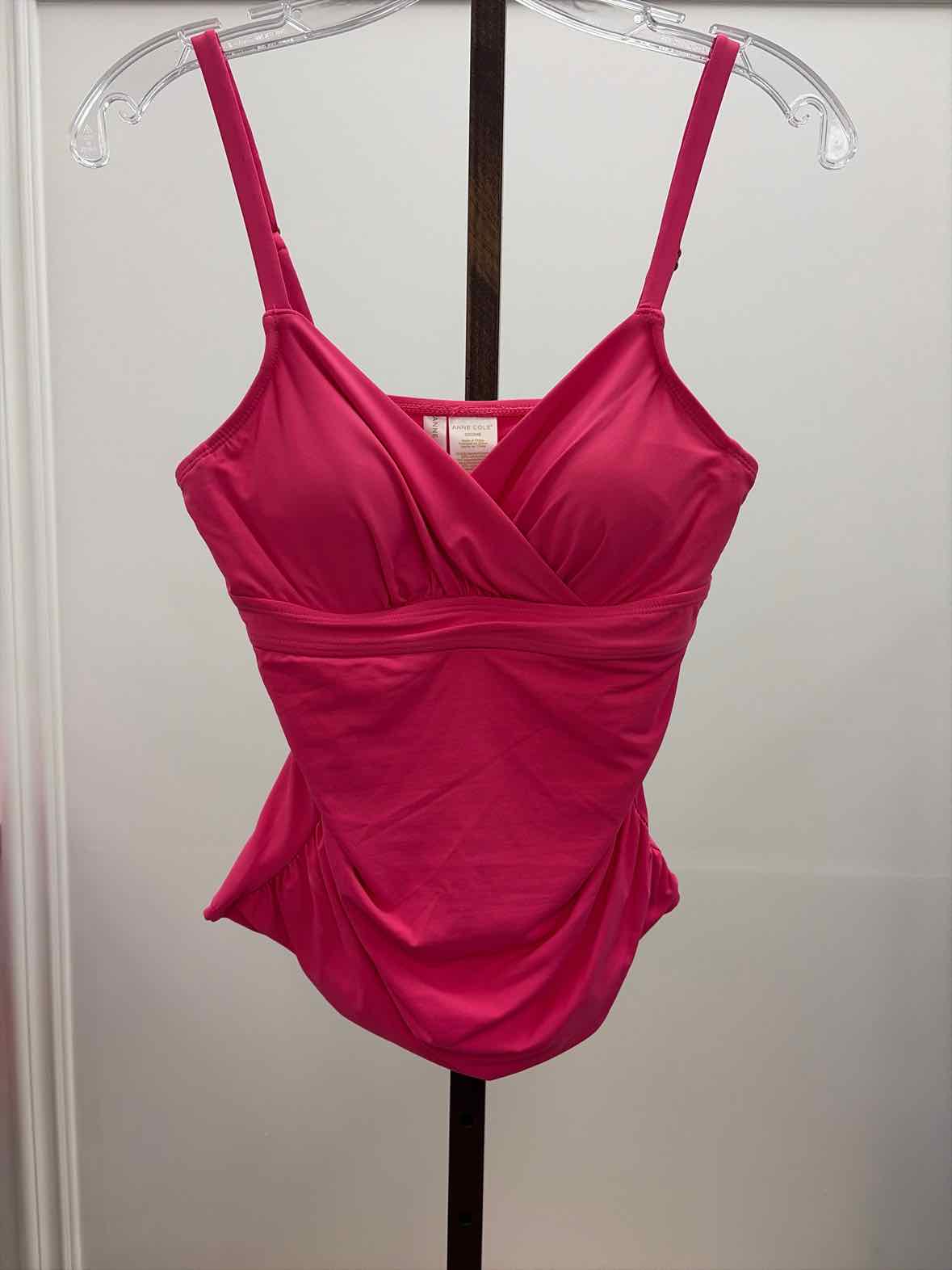 Anne Cole Women's Surplice Underwire Tankini Top - Pink Glow