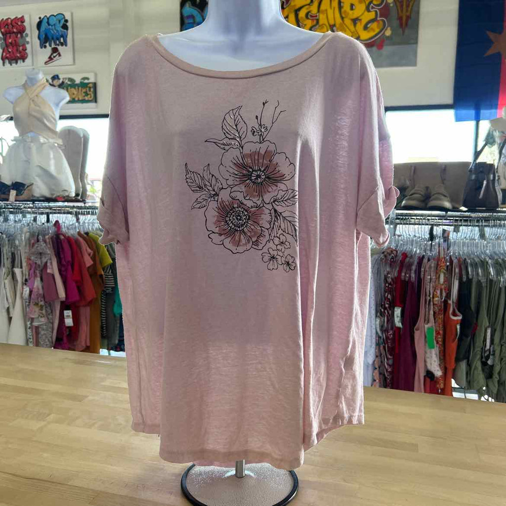 Maurices Size XXL Pink Preloved T-Shirt SS
