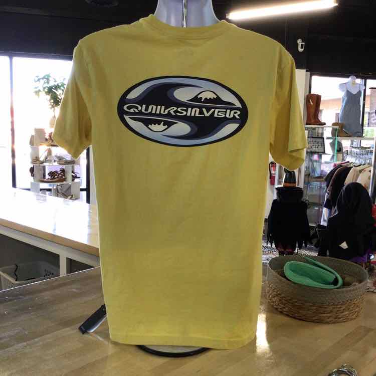 Quicksilver Size M Yellow New MENS T-shirt