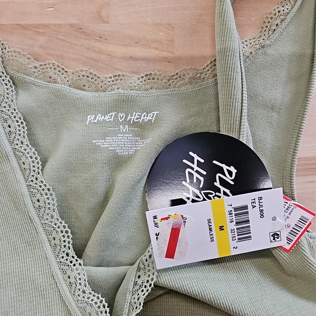 Planet Heart Juniors' Seamless Side-Tie Tank - Tea