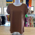 Tahari Size L Brown Preloved T-Shirt SS
