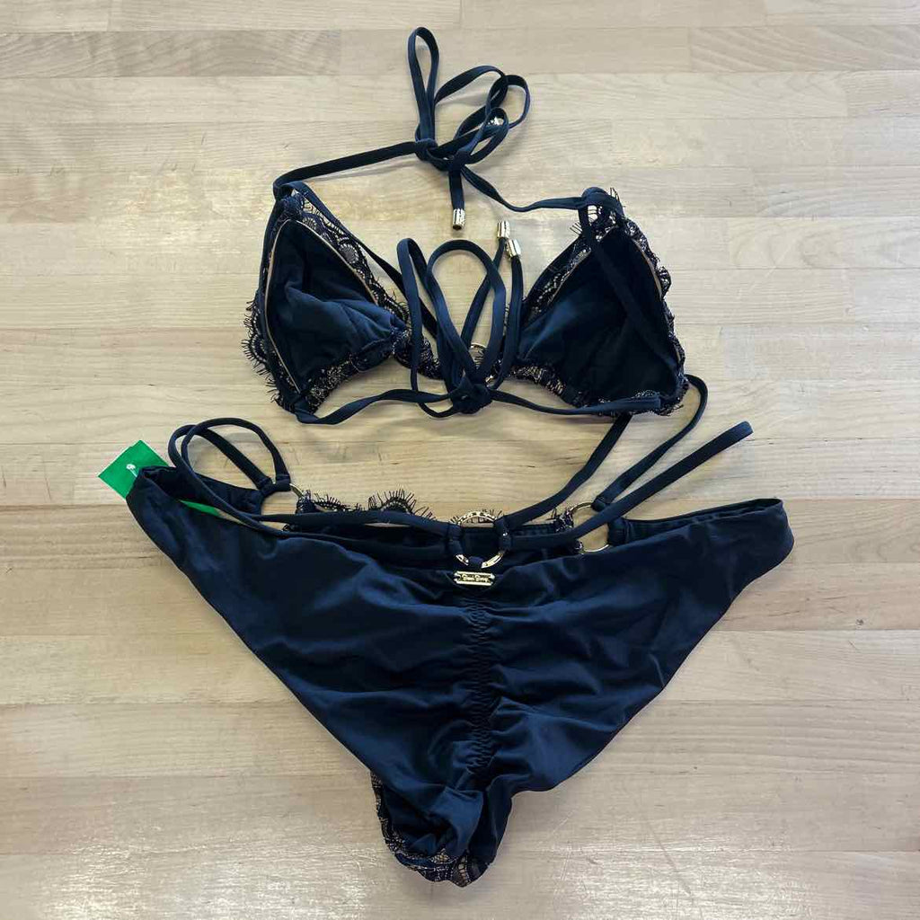 Beach Bunny Size OS Black Gold New Swimsuit