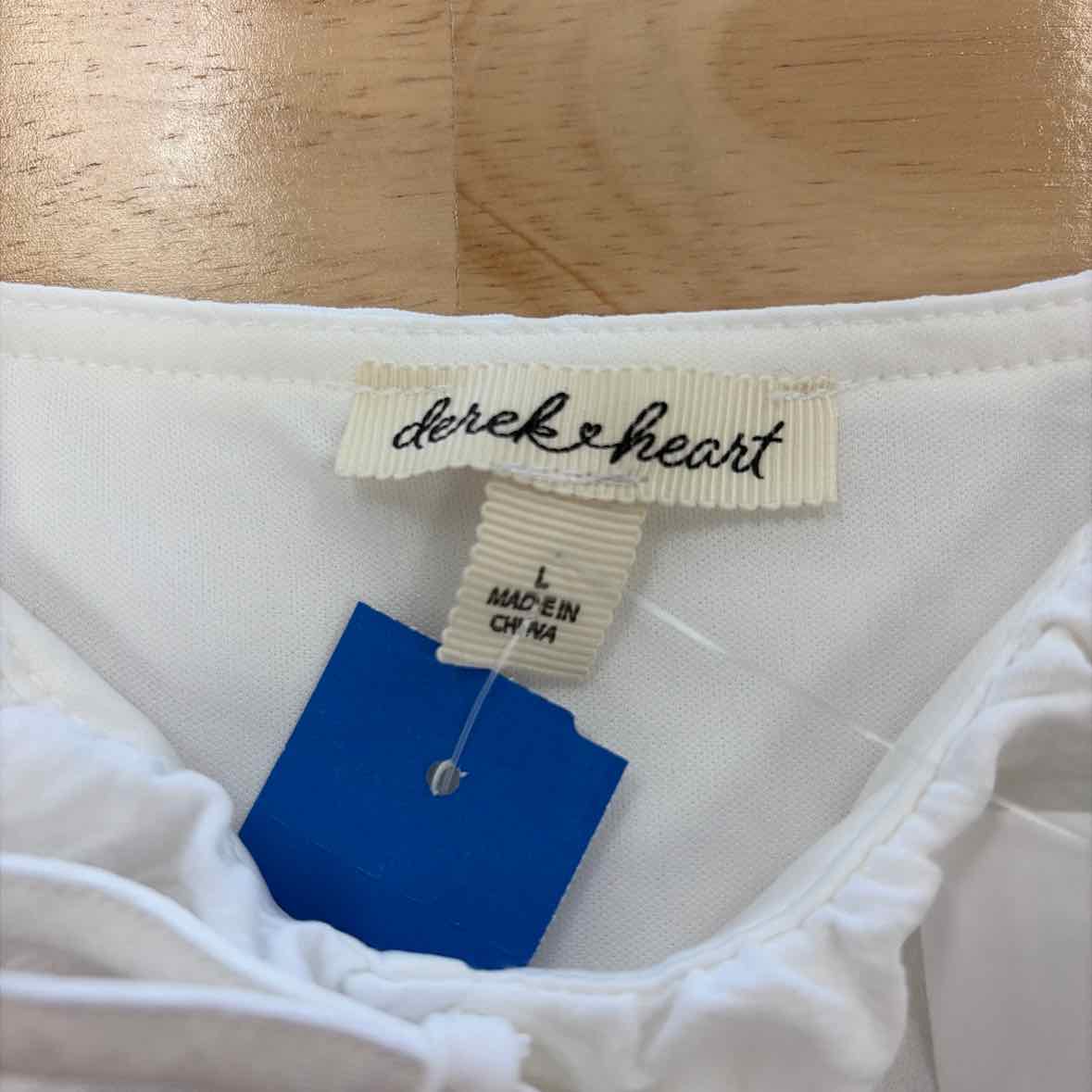 Derek Heart Size L White New Dress