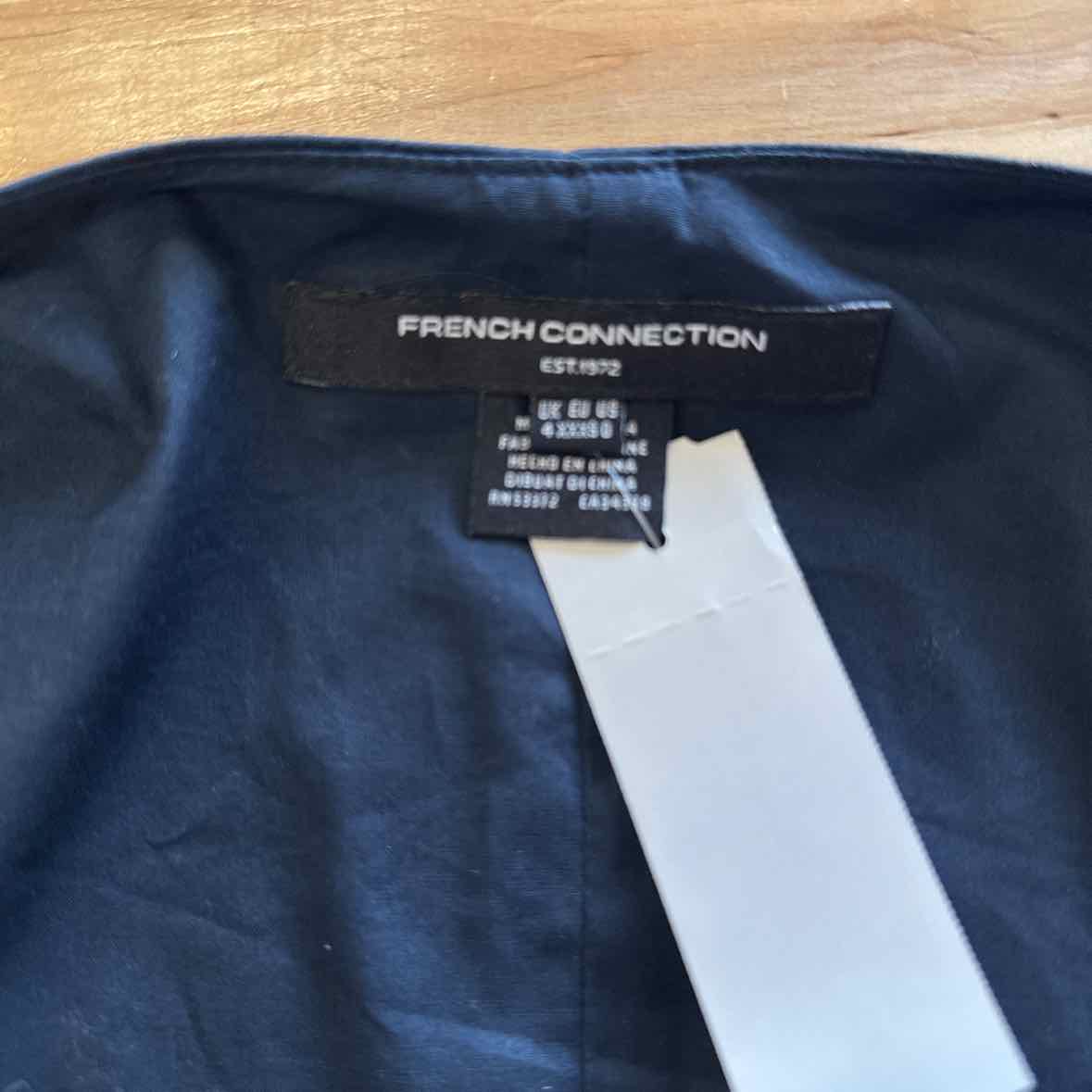 French Connection Size 0 Navy New Dress