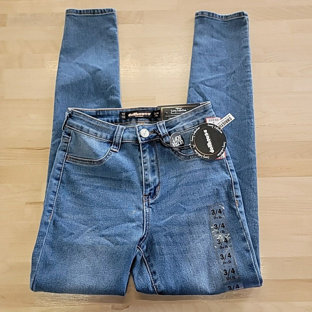 dollhouse Size 3/4 Blue Jeans Christina Curvy Collection Skinny NWT