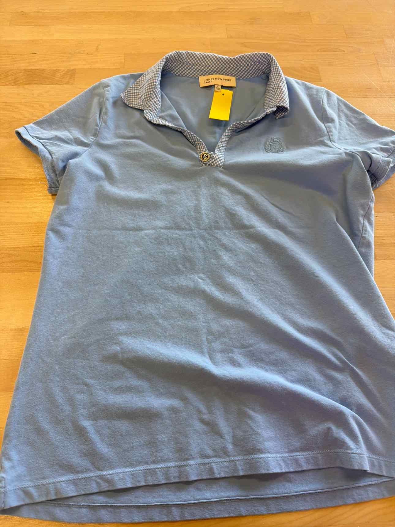 Jones New York Size L Blue Polo