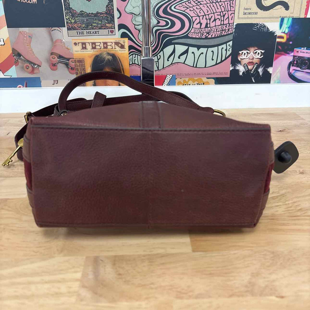 Fossil Maroon Handbag