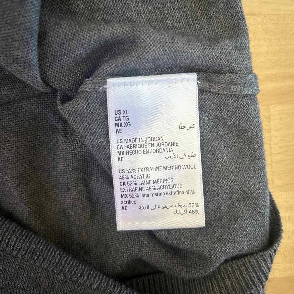 Alfani Size XL Grey New MENS Sweater