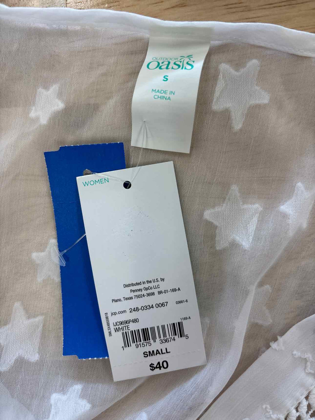 Outdoor Oasis Womens Star Dress Swimsuit Cover-up