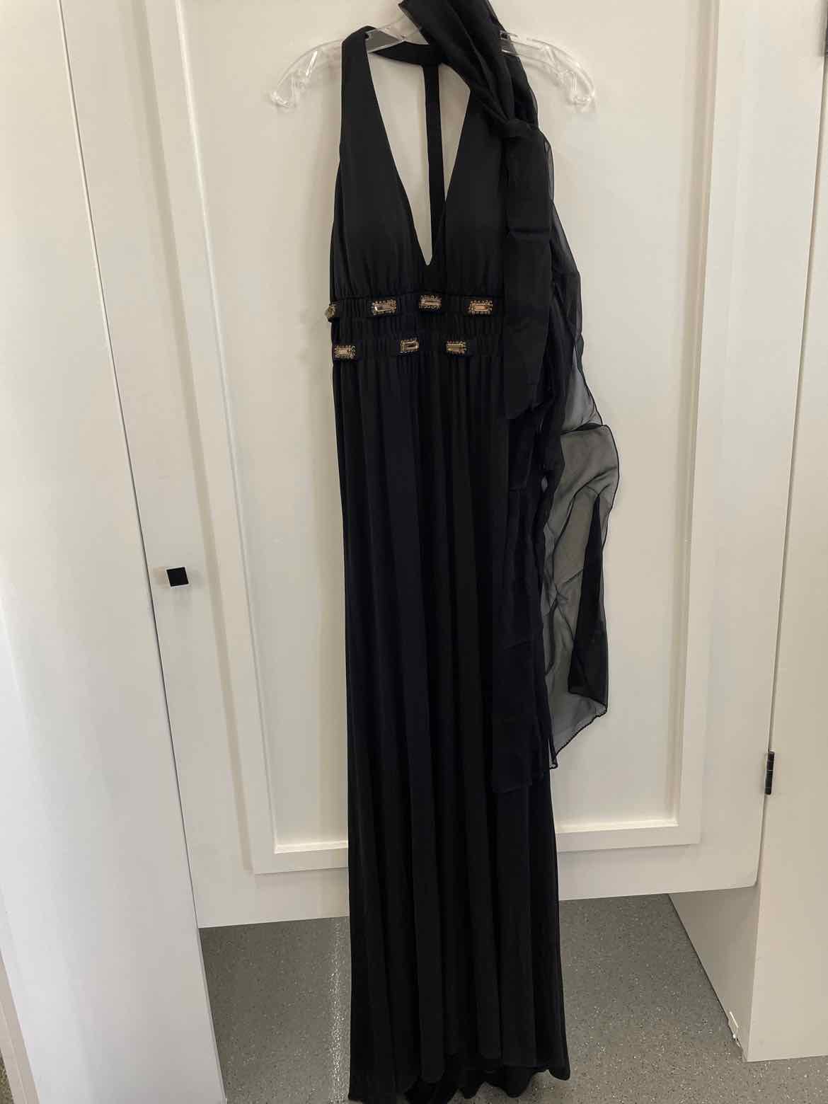 Alberto Makali Size 14 Black Dress