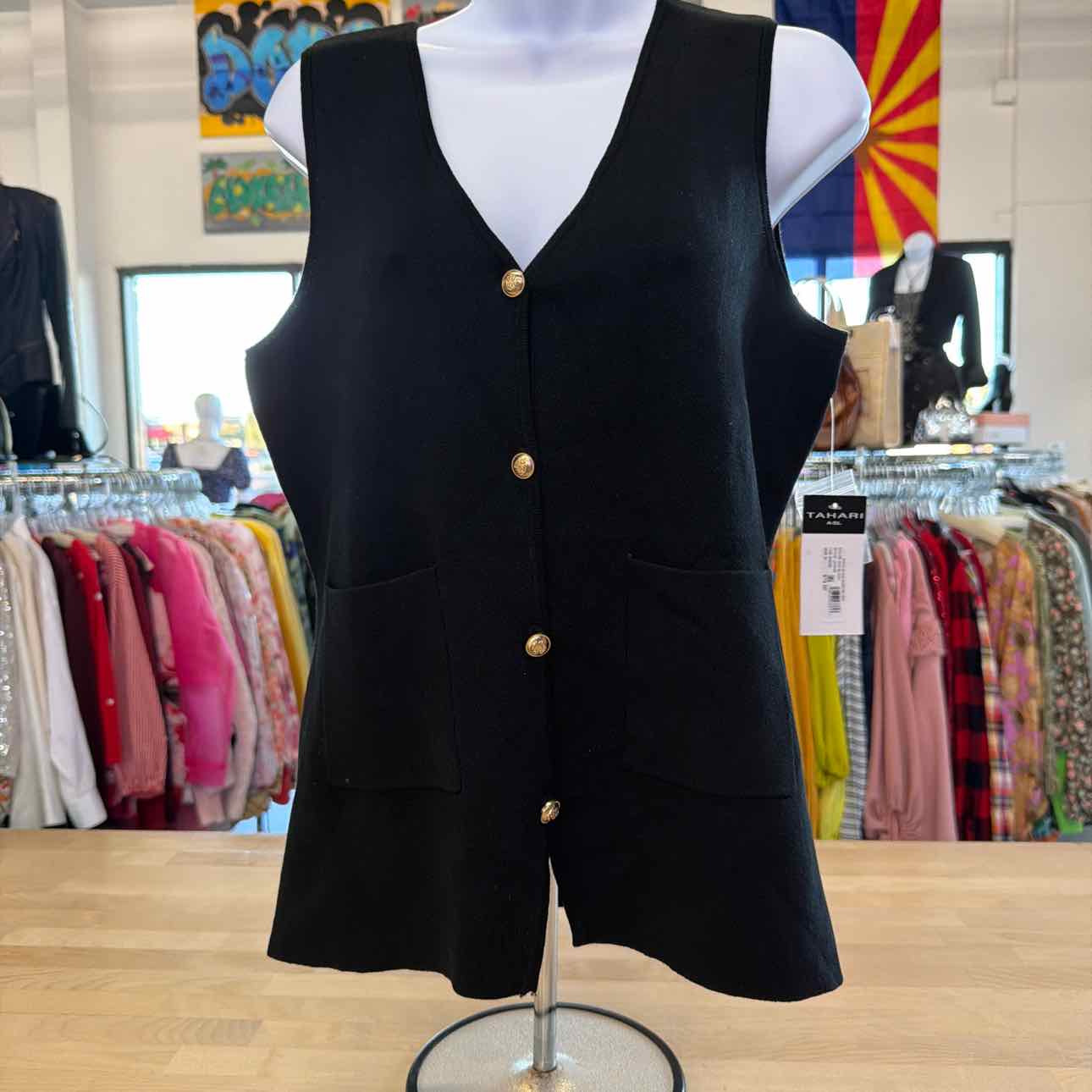 Tahari Asl Women's Sweater Vest