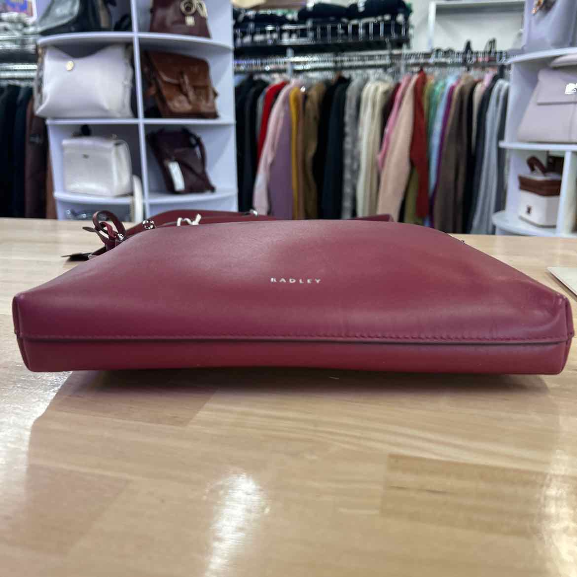 Radley London Pockets Small Leather Zip Top Carmine