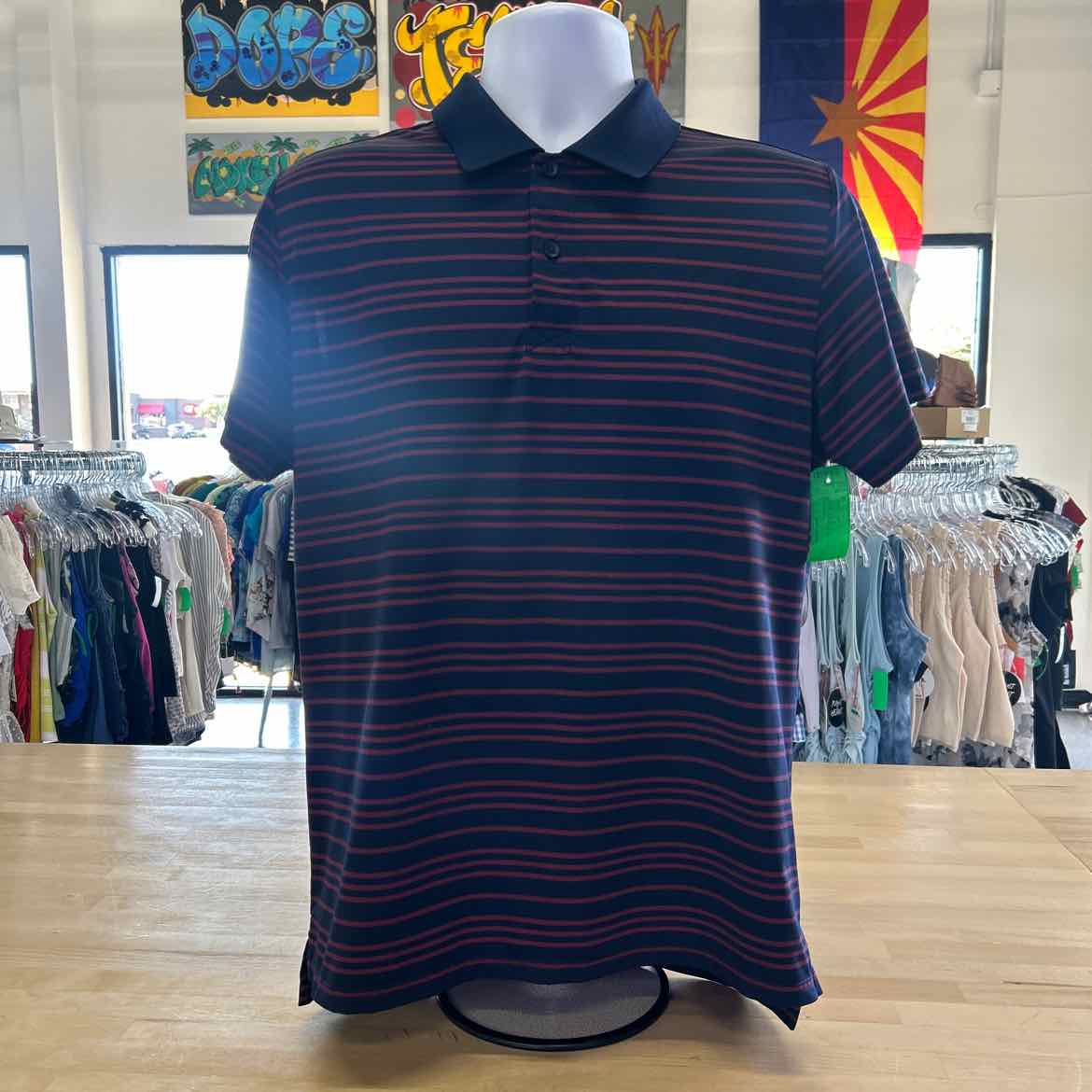 Bonobos Size M Blue Red Preloved MENS Polo