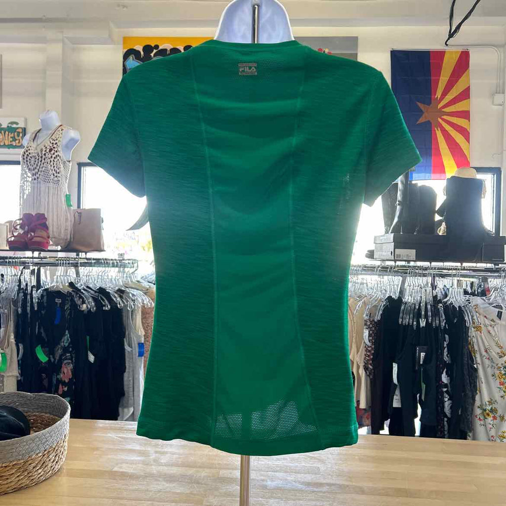 Fila Size M Green Preloved Athletic Tee