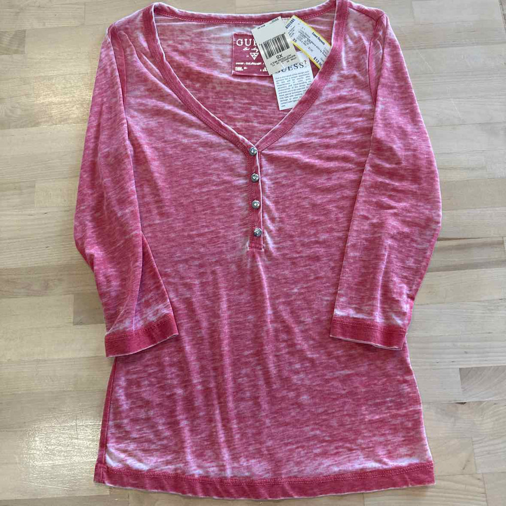 Guess Size XS Pink Long Sleeve