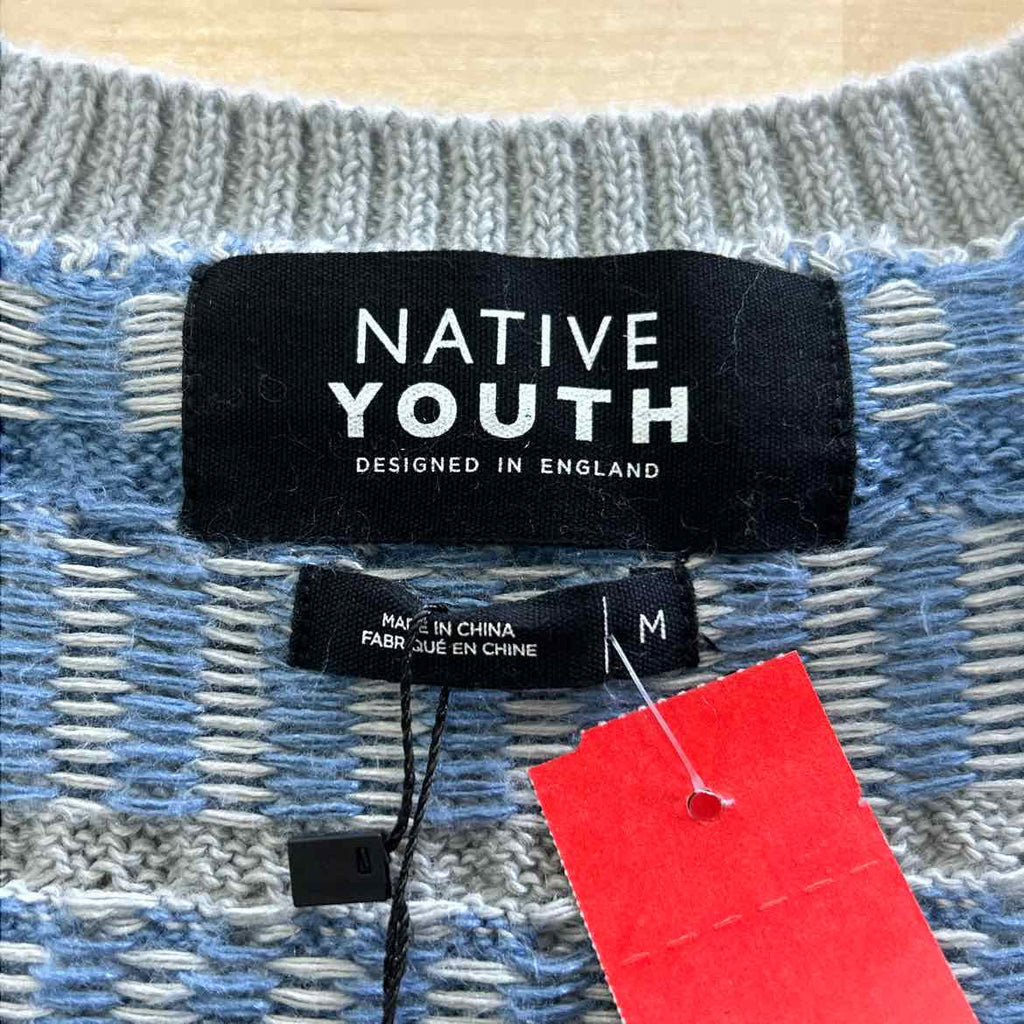 Native youth Size M Blue New MENS Vest