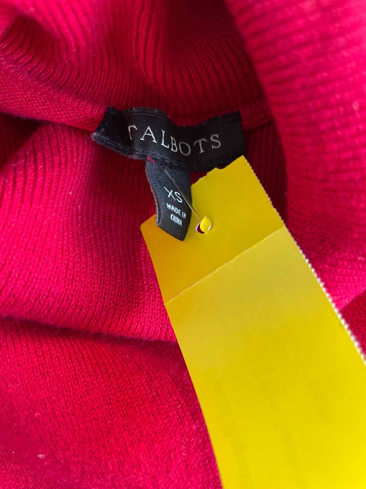 Talbots Size XS Red Turtleneck