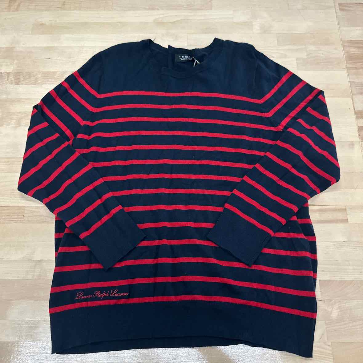 Ralph Lauren Size 2X Navy/Red Sweater