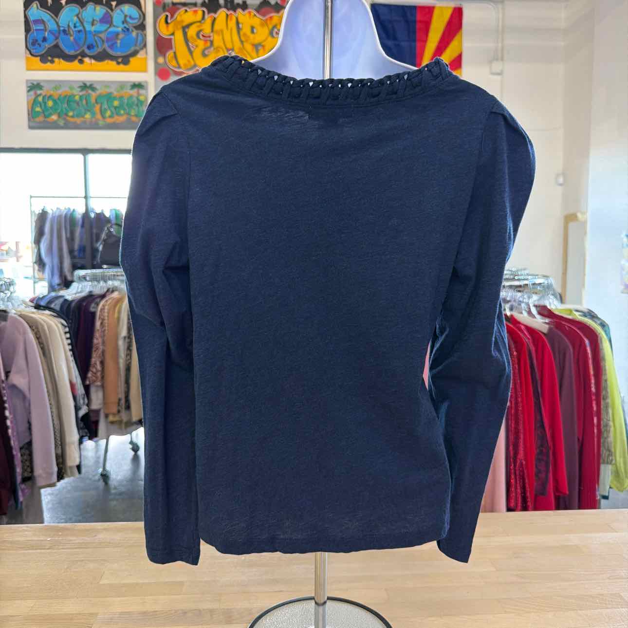 Democracy Size PL Navy Preloved Long Sleeve