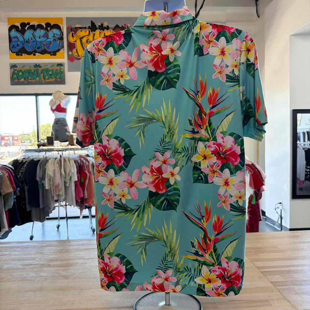 Bad Birdie Size L Green Preloved MENS Polo
